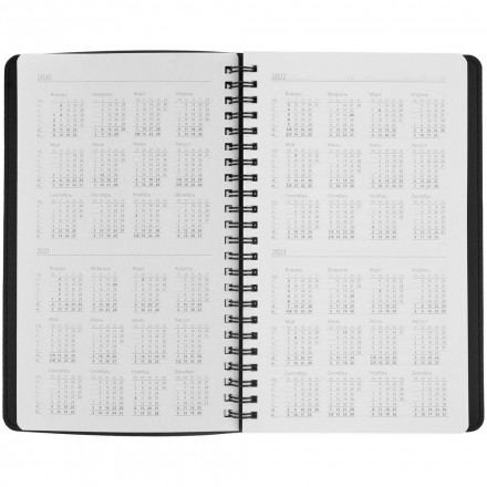 Ежедневник Scroll, недатированный, темно-серый