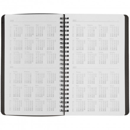 Ежедневник Scroll, недатированный, темно-серый