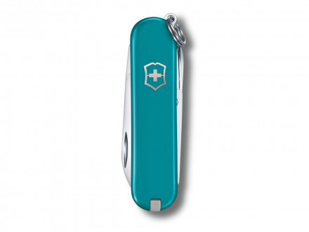Нож-брелок VICTORINOX Classic SD Colors Mountain Lake, 58 мм, 7 функций, тёмно-бирюзовый