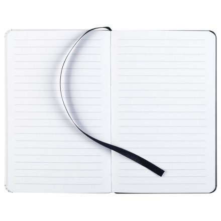 Блокнот Butterfly Mini, в линейку, белый с черным