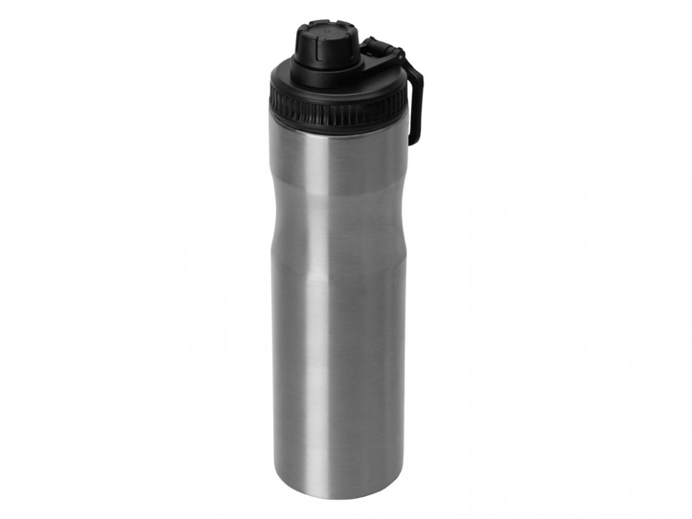 Бутылка для воды Supply Waterline, нерж сталь, 850 мл, серебристый/черный
