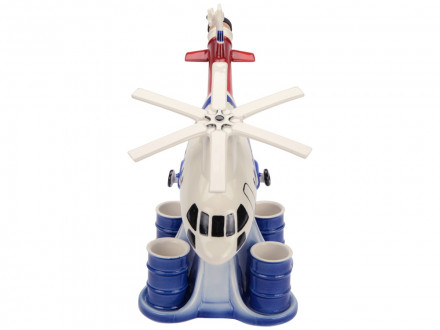 Штоф Вертолет с четырьмя стопками