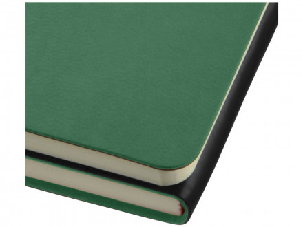 Блокнот А5 Doppio, зеленый/черный