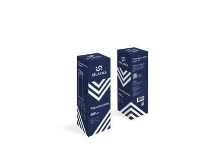 Термокружка Relaxika 701, 480 мл, синий