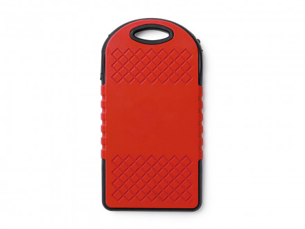 Портативный внешний аккумулятор DROIDE на солнечной батарее, красный