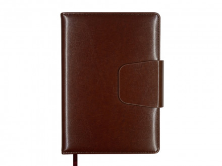 Ежедневник А5 недатированный Prestige, темно-коричневый