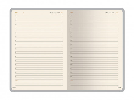 Ежедневник А5 недатированный Prestige, темно-коричневый