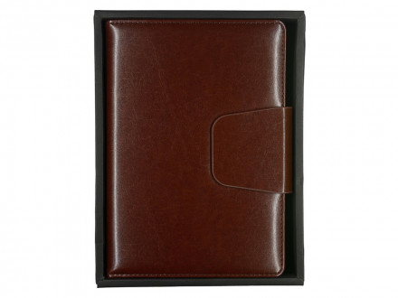 Ежедневник А5 недатированный Prestige, темно-коричневый