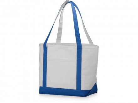 Сумка Premium, натуральный/ярко-синий