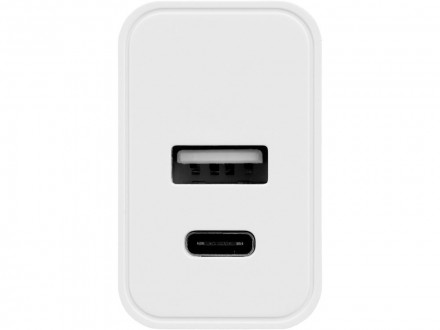 Сетевое зарядное устройство c выходами USB-A и USB-C Recharger, 10 Вт, белый