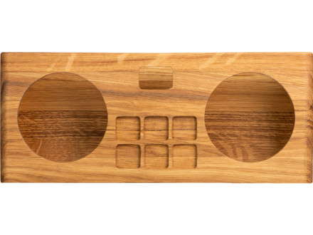 Набор для виски и коктейлей на подставке из дуба Whiskey Party (Р)