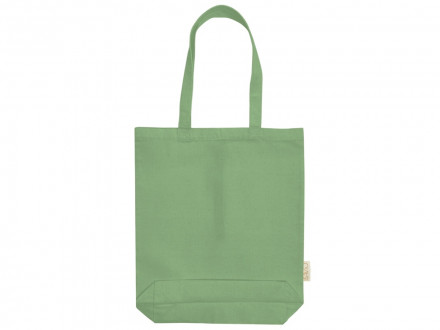 Сумка Fixy из переработанного хлопка с фиксирующей эластичной лентой, зеленое яблоко