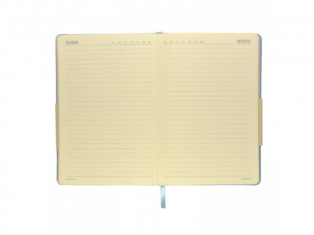 Ежедневник А5 недатированный Megapolis Velvet, зефирный голубой