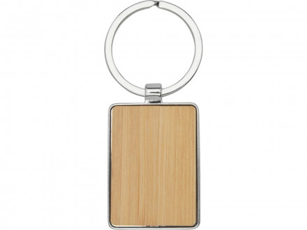 Прямоугольный брелок Neta из бамбука, дерево