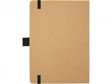 Блокнот Berk формата из переработанной бумаги, черный