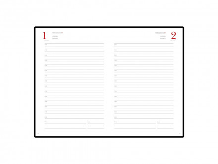 Ежедневник А5 полудатированный Boss, зеленый