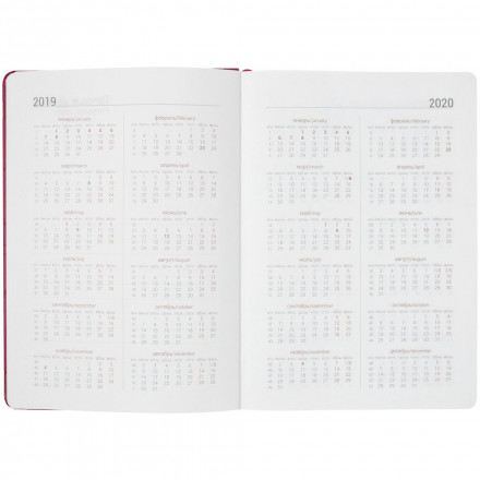 Ежедневник Gems, недатированный, малиновый