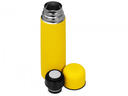 Термос Ямал Soft Touch с чехлом, 500мл, желтый