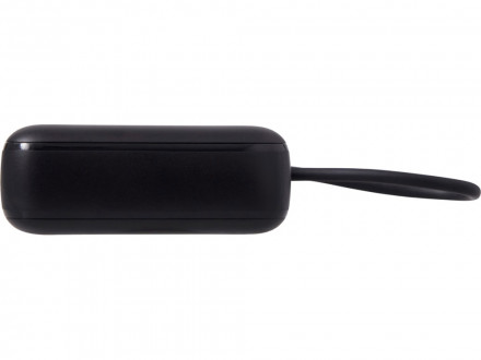 Внешний аккумулятор со встроенным кабелем Liri, QC/PD, 10000 мАч, черный