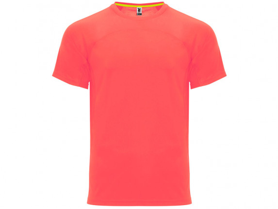 Футболка Monaco унисекс, неоновый коралловый