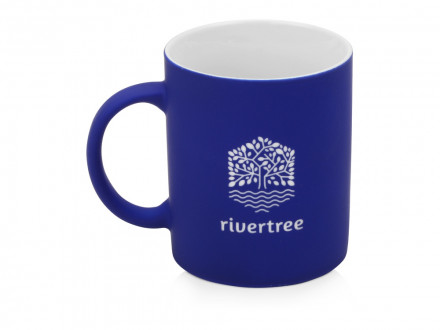 Кружка с покрытием soft-touch Barrel of a Gum, синий (Р)