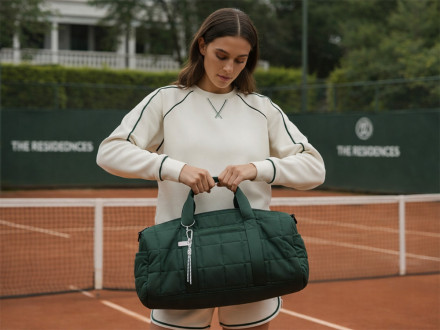 Брелок-веревочка на карабине Trinket, черно-белый