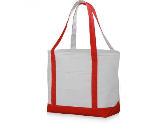 Сумка Premium, натуральный/красный