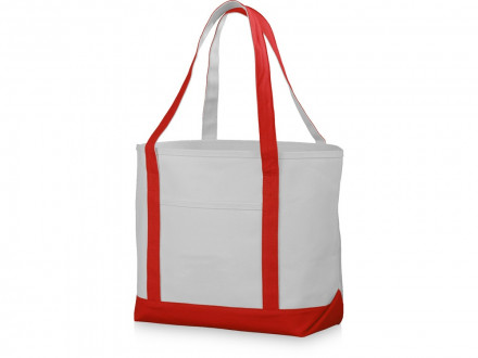 Сумка Premium, натуральный/красный