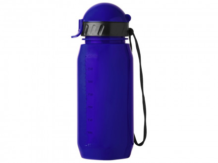 Бутылка для воды с трубочкой Little, 400 мл, синий