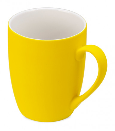 Подарочный набор с блокнотом С2, металлической ручкой и кружкой, желтый