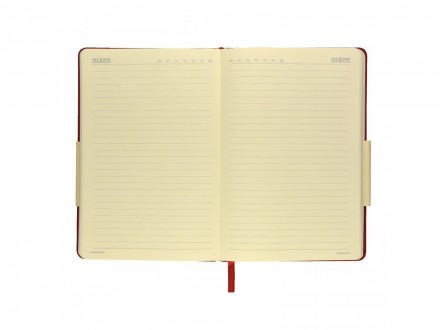 Ежедневник А5 недатированный Megapolis Velvet, ярко-бордовый