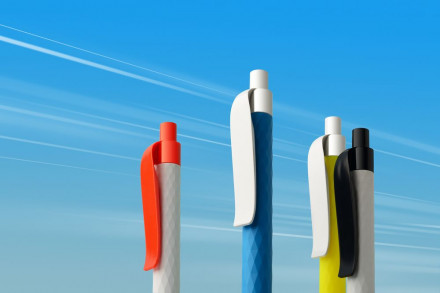 Ручка шариковая Prodir QS01 PMP-P, бело-черная