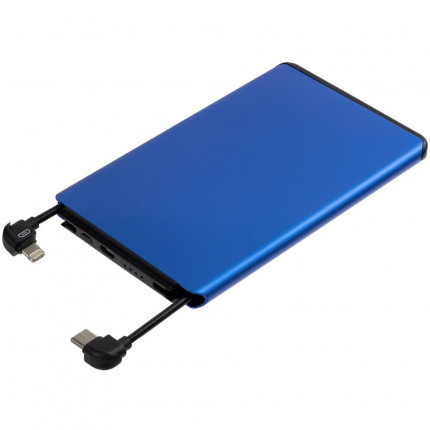 Внешний аккумулятор Double Reel 5000 мАч, синий