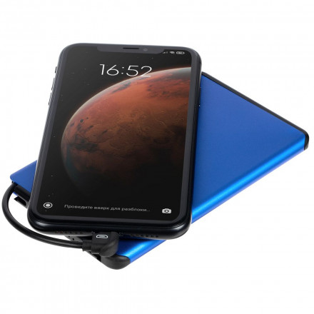 Внешний аккумулятор Double Reel 5000 мАч, синий