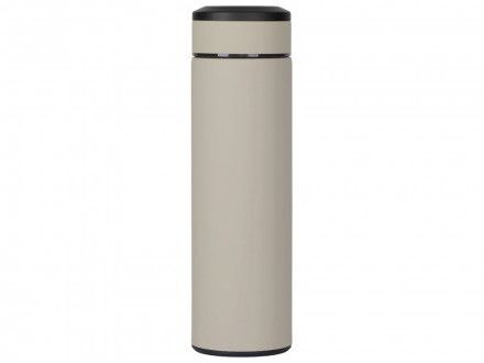 Термос Confident с покрытием soft-touch 420мл, бежевый