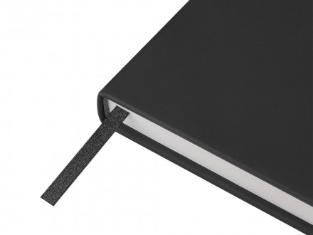 Ежедневник с каменной бумагой недатированный А5 Carrara, черный