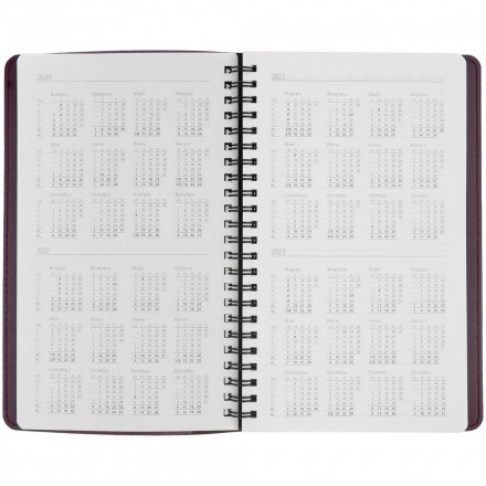 Ежедневник Scroll, недатированный, бордовый