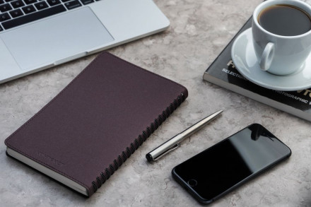 Ежедневник Scroll, недатированный, бордовый