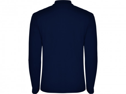Рубашка поло Estrella детская с длинным рукавом, нэйви
