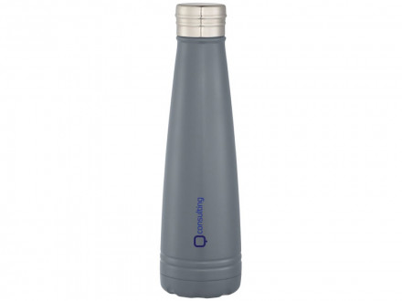Вакуумная бутылка Duke с медным покрытием, серый