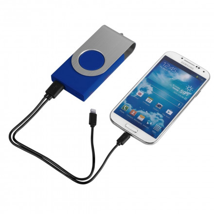 Внешний аккумулятор Twist 4000 mAh, синий