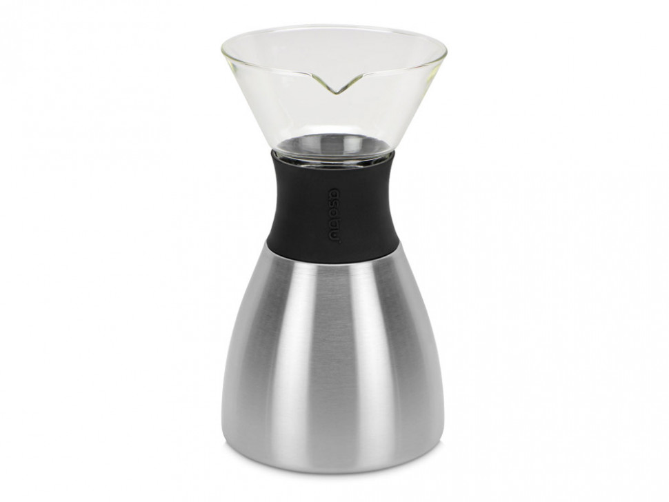 Кофеварка POUR OVER, 1000 мл, серебристый/черный