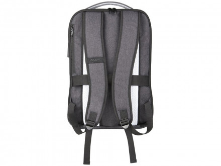 Изящный компьютерный рюкзак с противоударной защитой Zoom 15, темно-серый