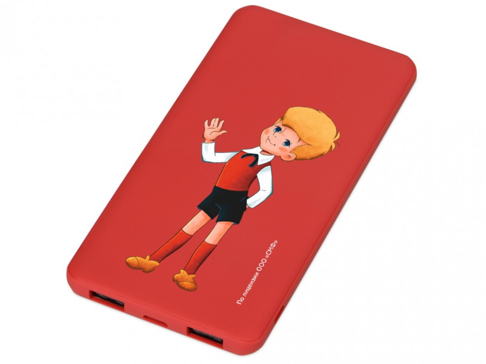 Внешний аккумулятор Карлсон, 5000 mAh, красный