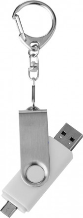 Флешка Double Twist 8 Гб белая 2