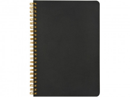 Бизнес тетрадь на гребне А5 Pragmatic, 60 листов в клетку, черный