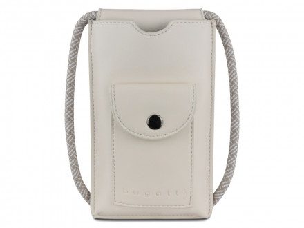 Сумка-чехол для мобильного телефона BUGATTI Almata, бежевая, полиуретан, 11x2x18 см