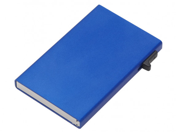 Картхолдер Florence с RFID- защитой из алюминия, синий