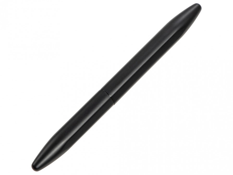 Ручка металлическая шариковая Bullet с серебристым зеркальным слоем, матовый черный