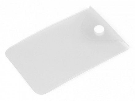 Прозрачный кармашек PVC, белый цвет